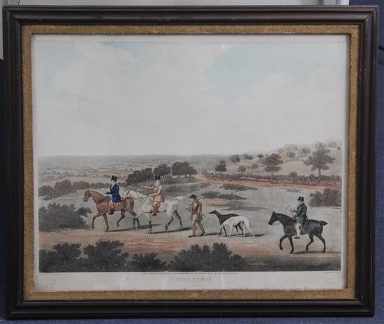 Pollard After Sartorius Coursing: View of Epsom Racecourse, View of Lord Ardens and View near Epsom, 1833(-)